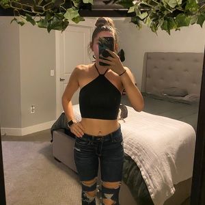 Urban Outfitters Black Halter Top